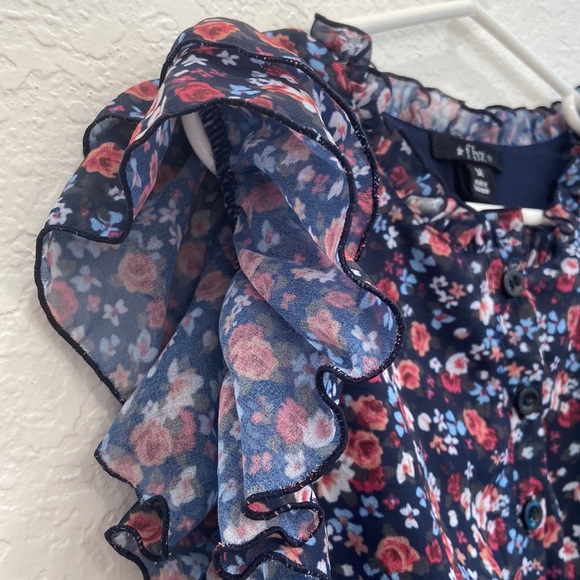 Flowers by Zoe (FBZ) floral ruffled dress - Picture 6 of 12